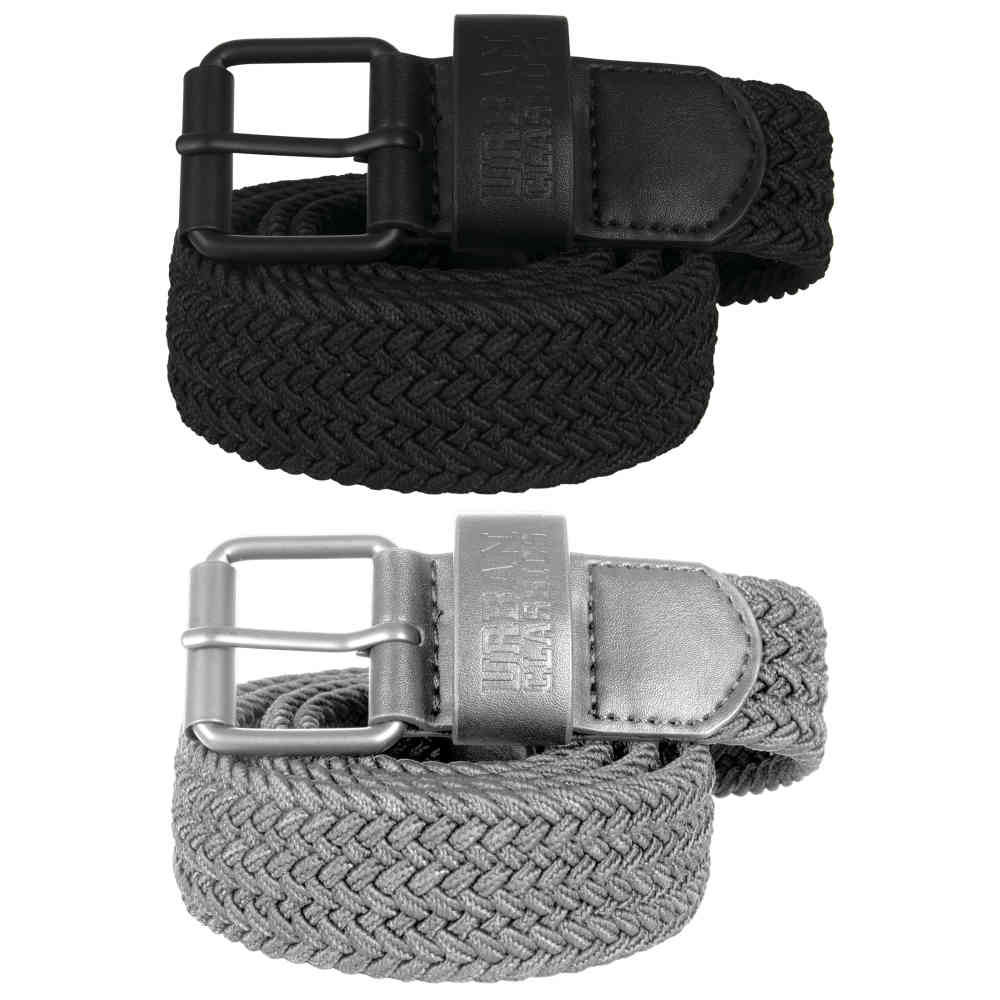 Urban Classics - Elastic Set Ceinture - Noir/Gris